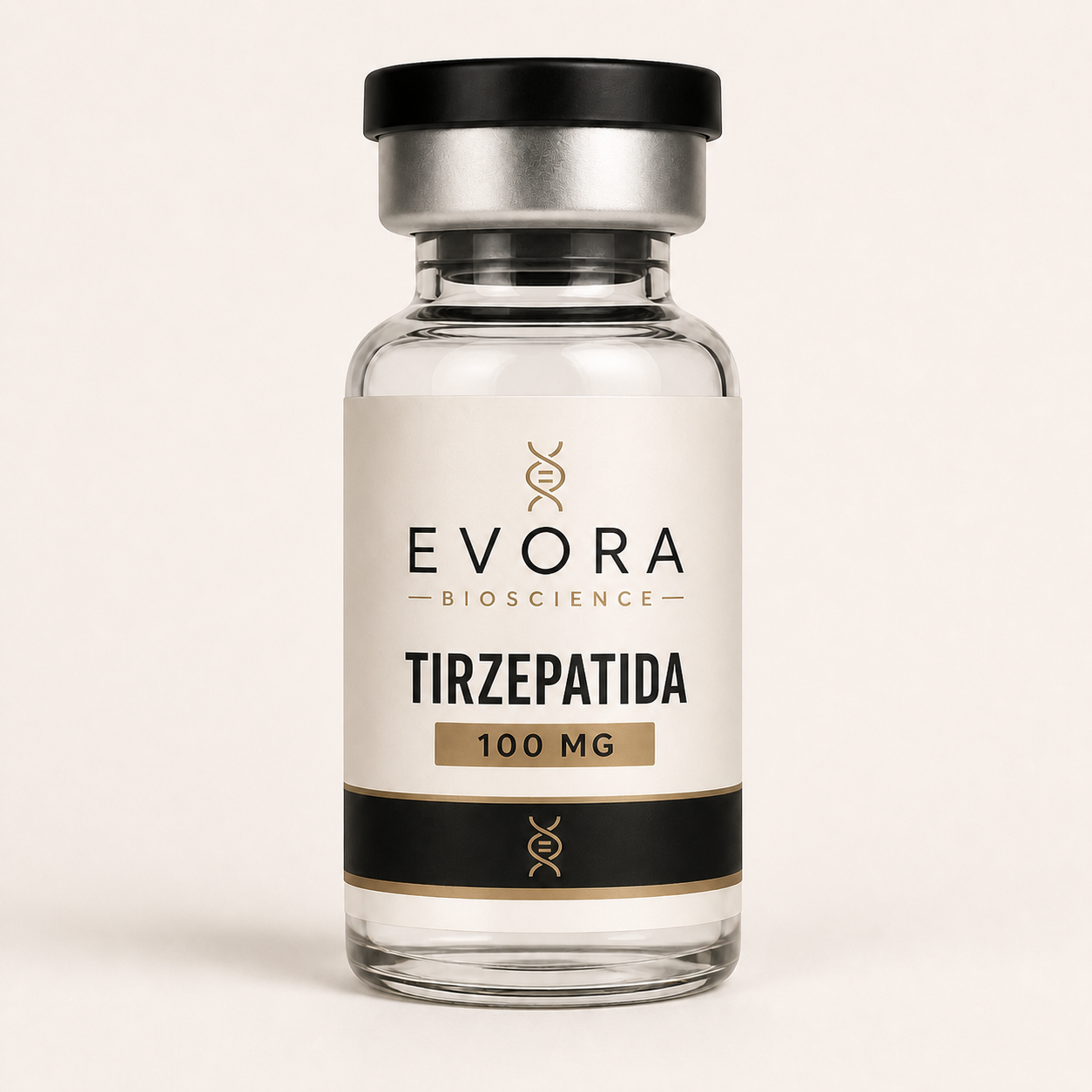 Vial ilustrativo Evora Tirzepatida 100 mg